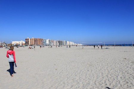 La plage de sable fin...